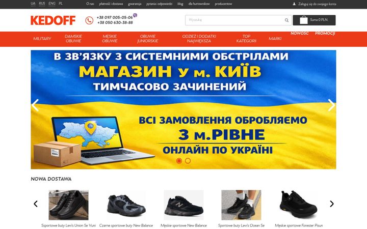 Screenshot of kedoff.pl