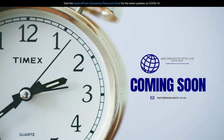 Screenshot van kedprojects.co.za