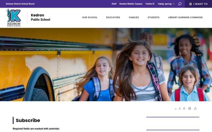 Posnetek zaslona kedron-subscribe.ddsb.ca