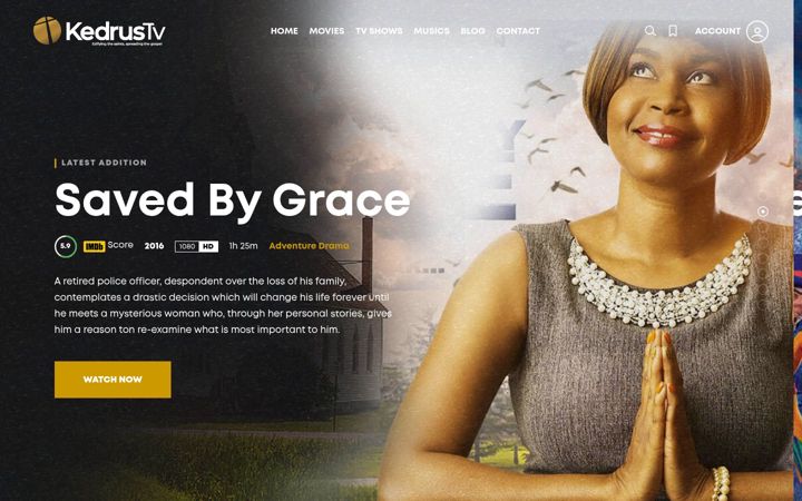 Screenshot of kedrustv.com
