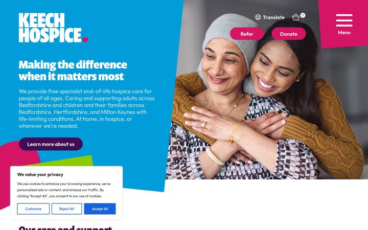 Screenshot of keech.org.uk