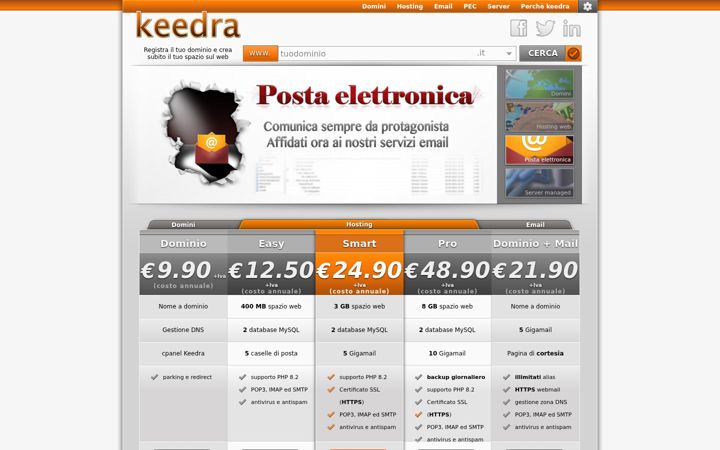 Screenshot of keedra.com