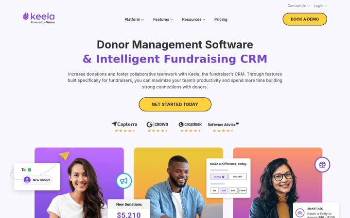 Screenshot of keela.co