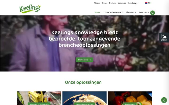 Screenshot of keelingsknowledge.nl