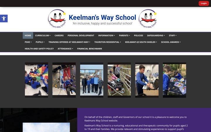 Screenshot of keelmanswayschool.co.uk