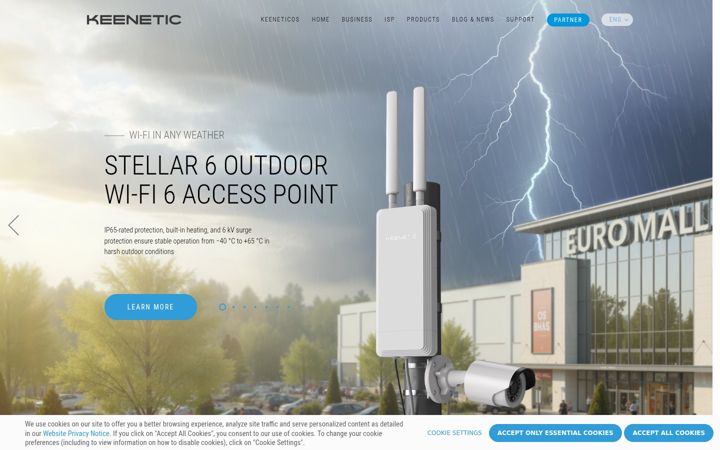 Screenshot of keenetic.com