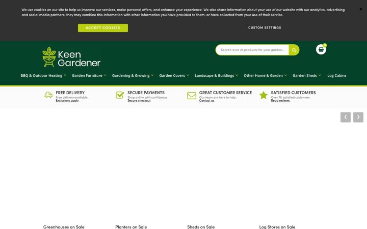 Screenshot ta' keengardener.co.uk