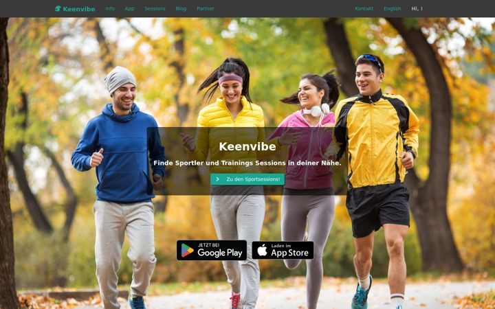 Screenshot of keenvibe.com