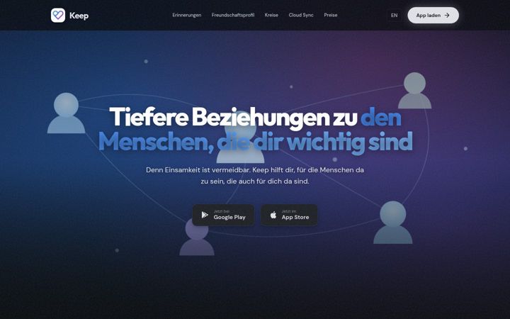 Screenshot of keep-app.de