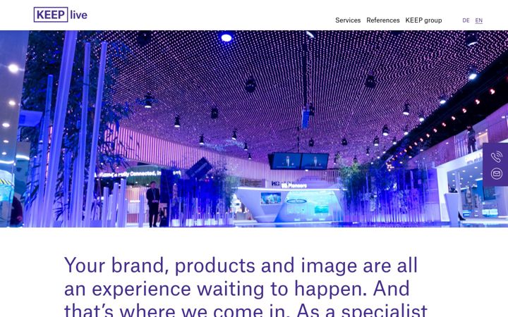 Screenshot of keep-live.com