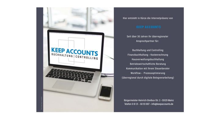 Screenshot of keepaccounts.de
