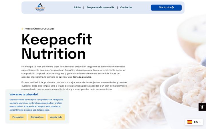 Screenshot of keepacfitnutrition.es