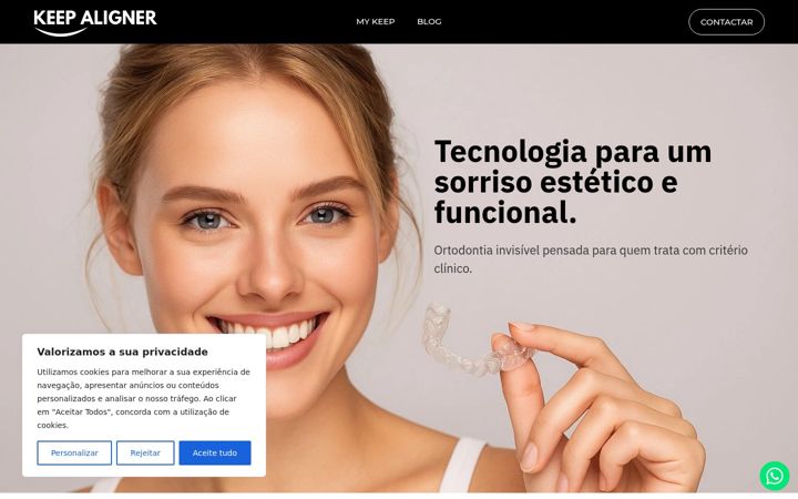 Screenshot of keepaligner.com