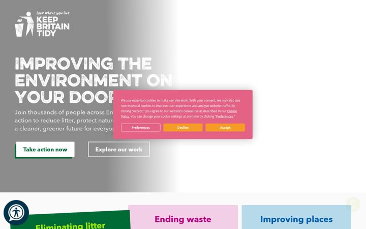 Screenshot of keepbritaintidy.org