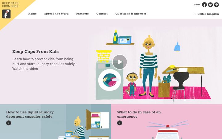 Screenshot of keepcapsfromkids.eu