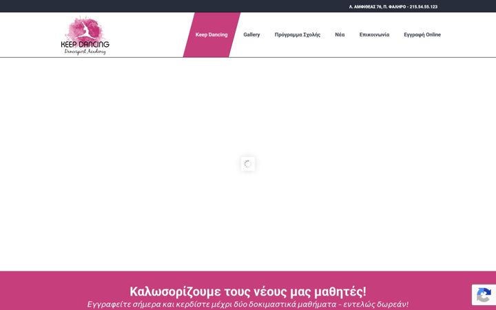 Screenshot of keepdancing.eu