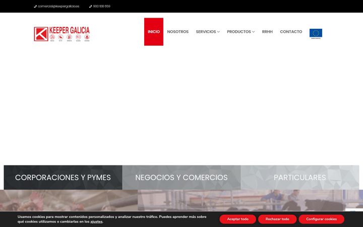 Screenshot of keepergalicia.es