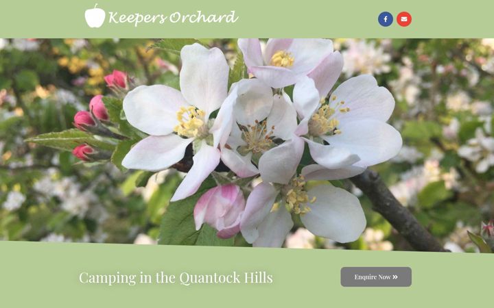 Screenshot of keepersorchard.co.uk