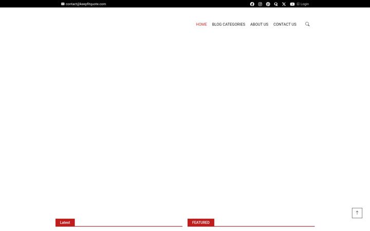 Screenshot of keepfitquote.com