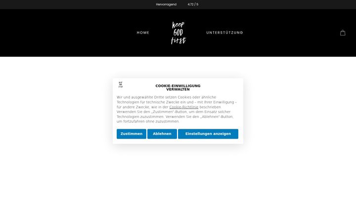 Screenshot of keepgodfirst.de