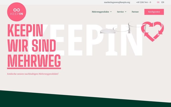 Screenshot του keepin.org