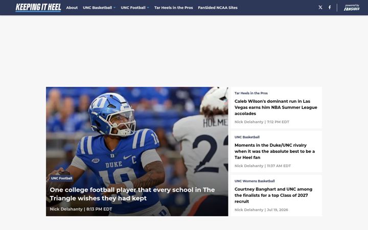 Screenshot of keepingitheel.com