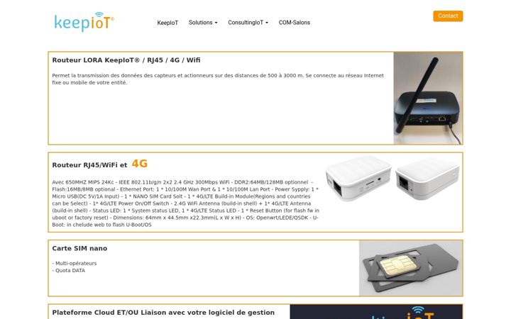 Screenshot of keepiot.eu