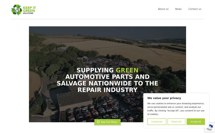 Screenshot of keepitgreensolutions.co.uk