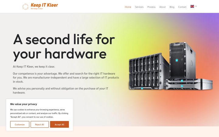Screenshot of keepitkleer.eu