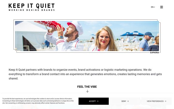 Screenshot of keepitquiet.be