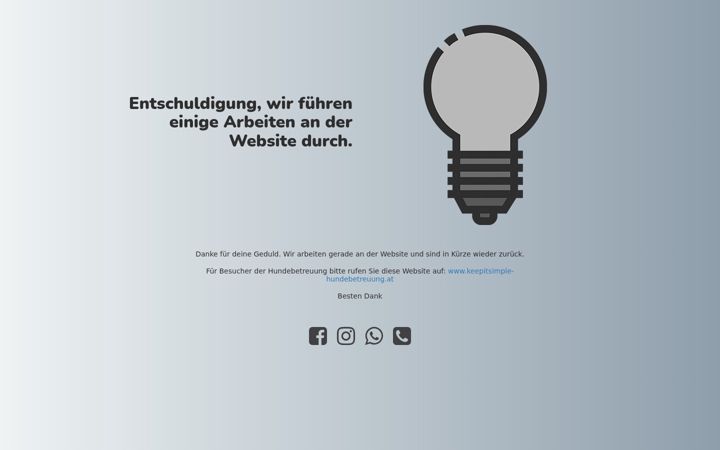 Screenshot of keepitsimple-hundeschule.at