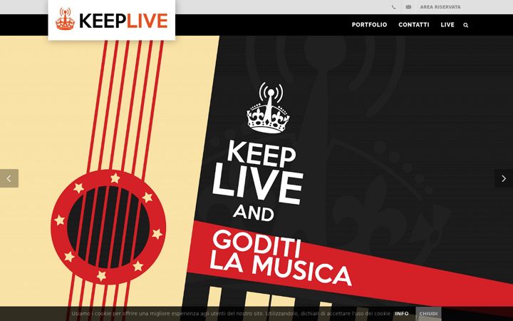 Screenshot of keeplive.it