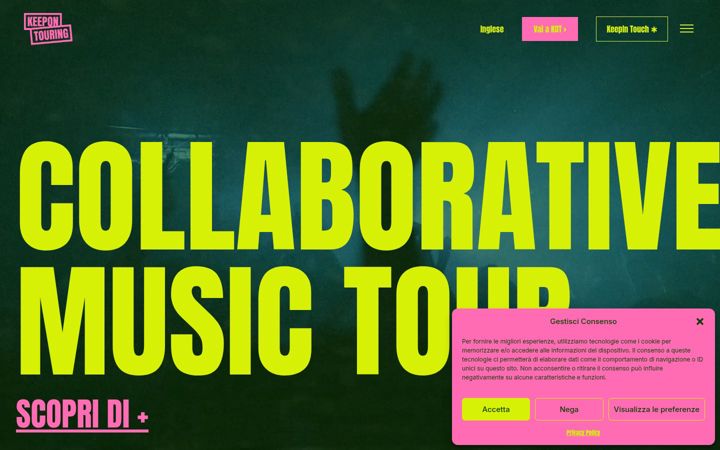 Screenshot of keepontouring.com