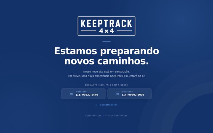 Screenshot of keeptrack.com.br