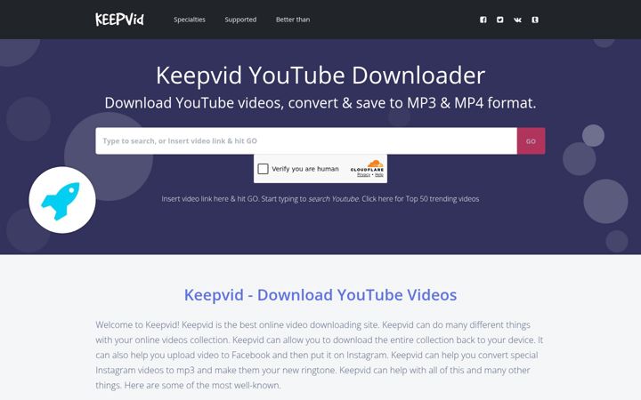 Screenshot of keepv.id