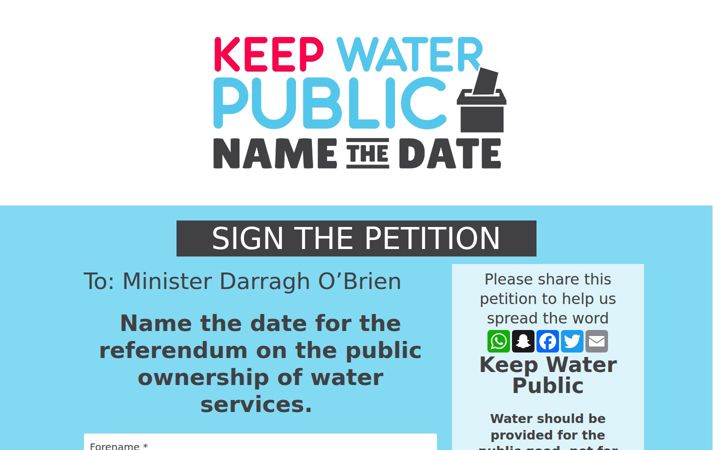 Screenshot of keepwaterpublic.ie