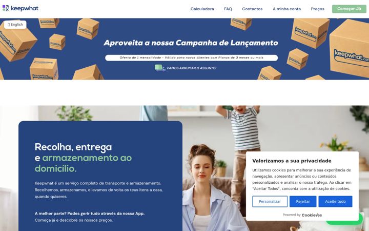 Screenshot of keepwhat.com