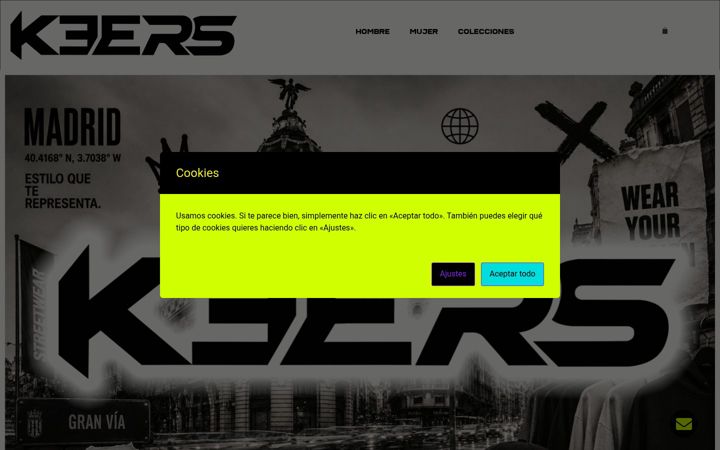 Screenshot of keers.es