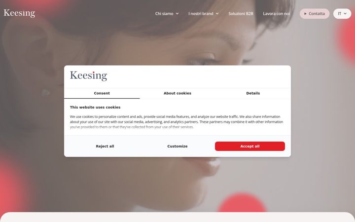 Screenshot of keesing.it