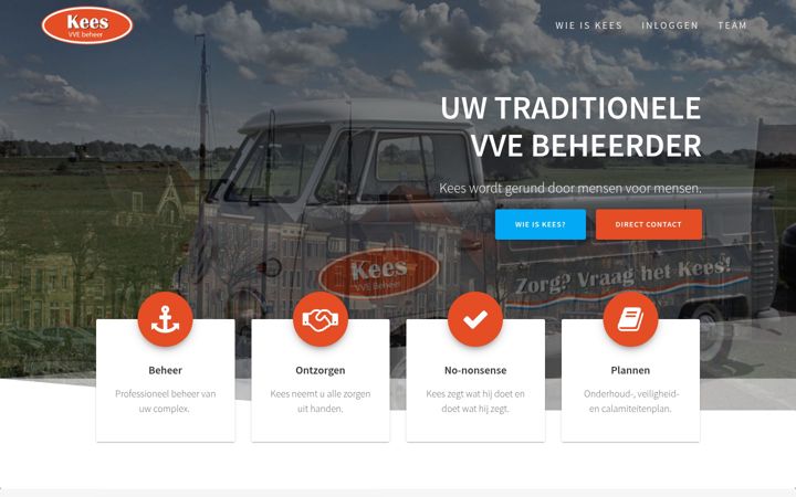 Screenshot of keesvvebeheer.nl