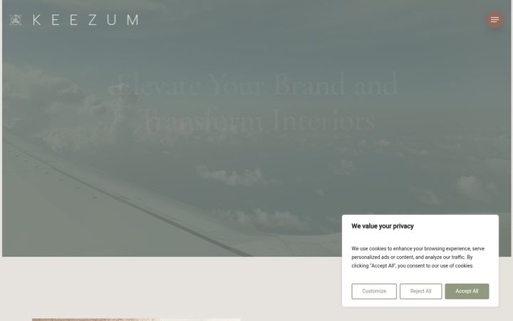 Screenshot of keezum.com