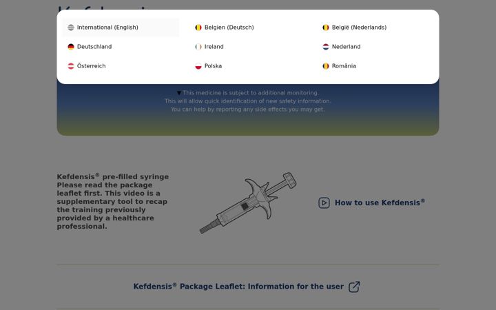 Screenshot of kefdensispatients.com