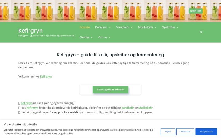 Skjámynd af kefirgryn.dk