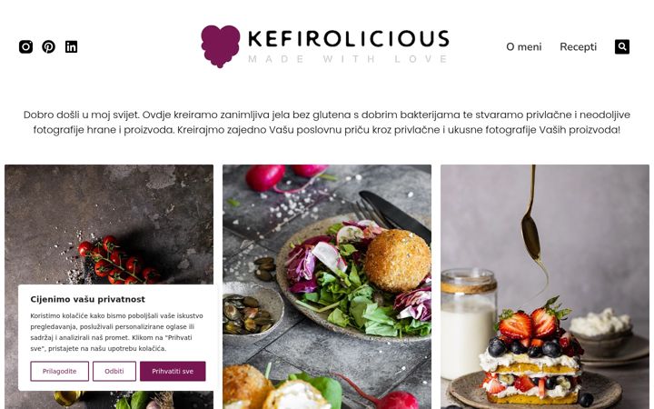 Screenshot of kefirolicious.com