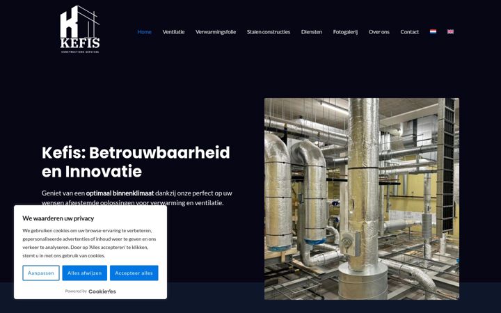 Screenshot of kefis-cs.nl