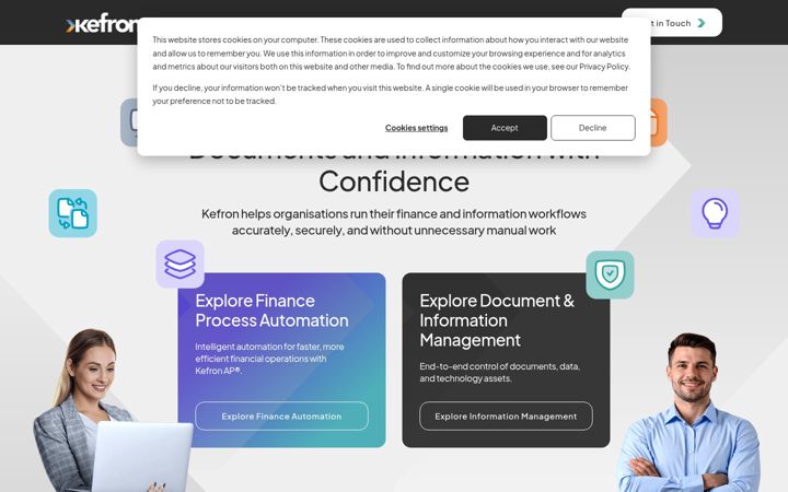 Screenshot of kefron.com
