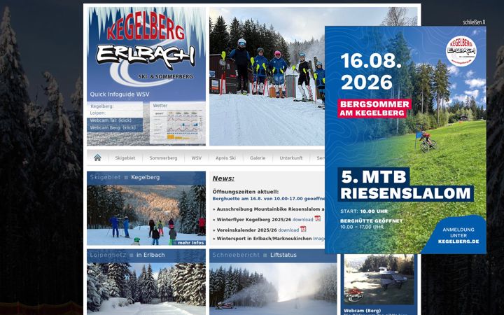 Screenshot of kegelberg.de