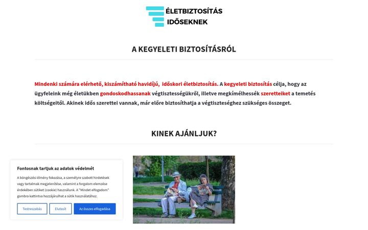 Screenshot of kegyeletibiztositas.eu