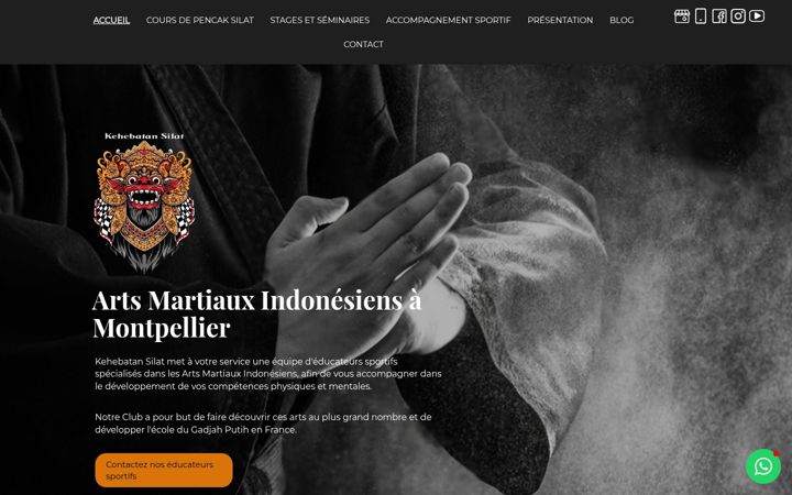 Screenshot of kehebatan-silat.fr