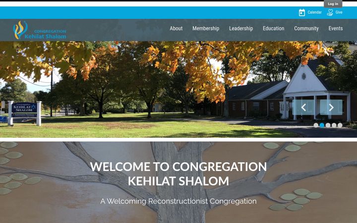 Screenshot of kehilatshalomnj.org